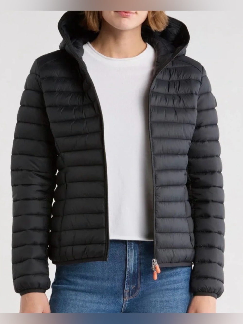 SAVE THE DUCK WOMENS ULTRALIGHT JACKET BLACK